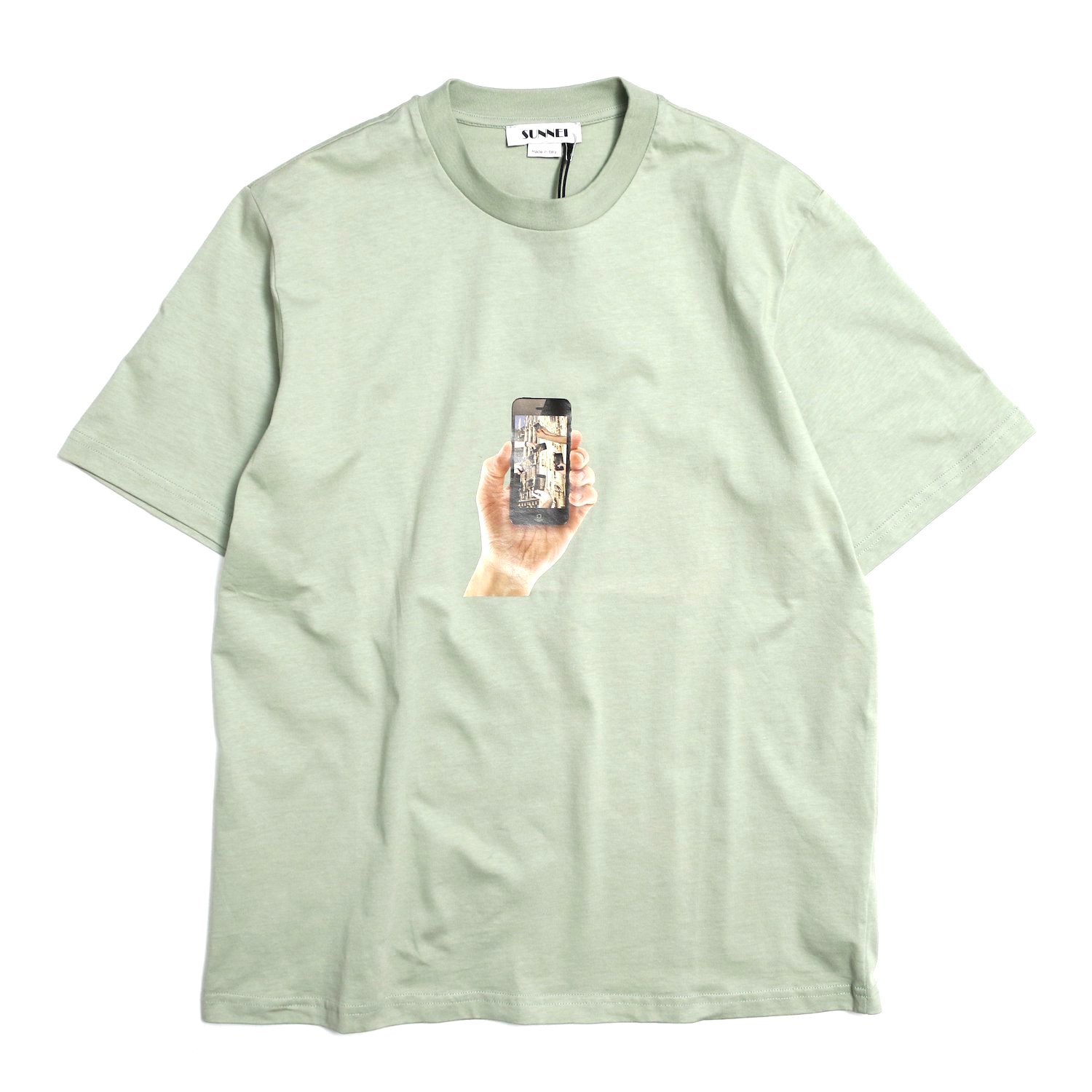 SUNNEI スンネイ / T-SHIRT W IPHONE PRINT