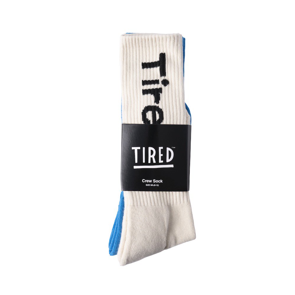 Tired å / LOWER CASE BLOCK SOCKS - 2 PACK