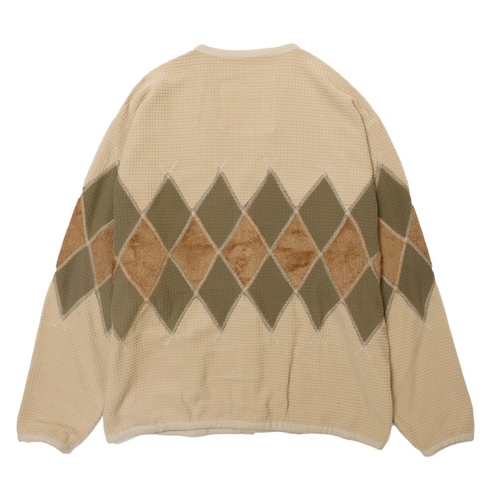 BURLAP OUTFITTER / ARGYLE FLEECE CARDIGAN - EFILEVOL(エフィレボル