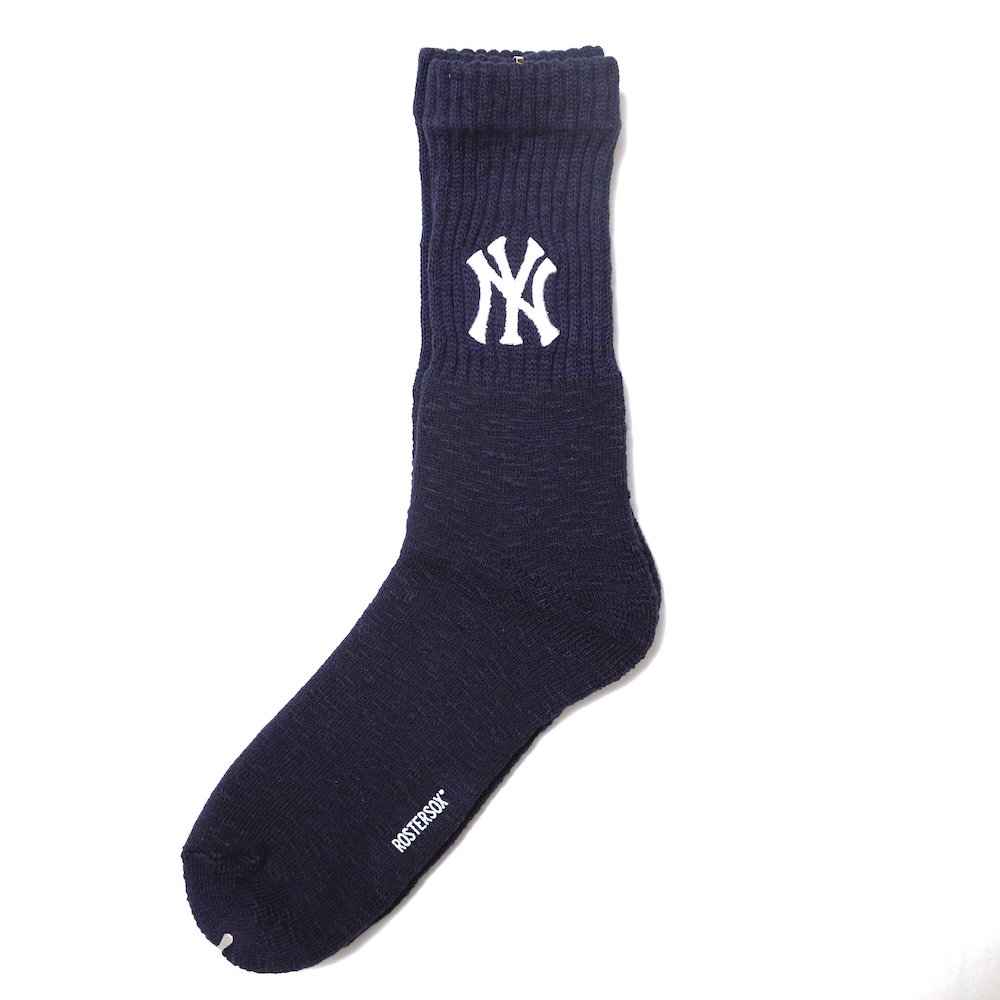 <img class='new_mark_img1' src='https://img.shop-pro.jp/img/new/icons8.gif' style='border:none;display:inline;margin:0px;padding:0px;width:auto;' />MLB x ROSTERSOX / MLB 3D SOCKS / New York Yankees Navy
