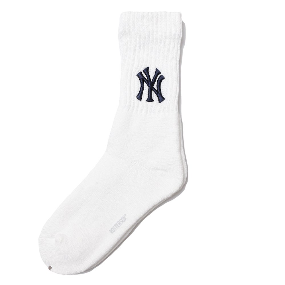 <img class='new_mark_img1' src='https://img.shop-pro.jp/img/new/icons8.gif' style='border:none;display:inline;margin:0px;padding:0px;width:auto;' />MLB x ROSTERSOX / MLB 3D SOCKS / New York Yankees White