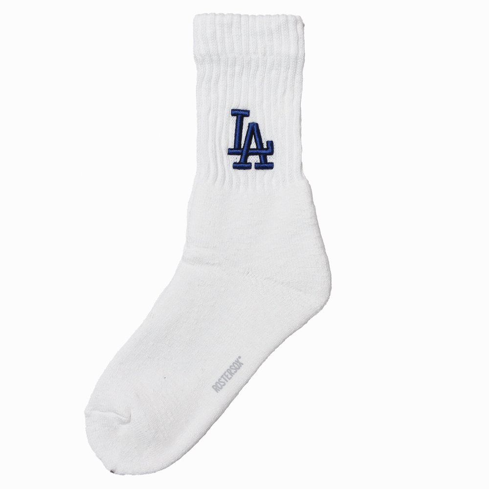 <img class='new_mark_img1' src='https://img.shop-pro.jp/img/new/icons8.gif' style='border:none;display:inline;margin:0px;padding:0px;width:auto;' />MLB x ROSTERSOX / MLB 3D SOCKS / Los Angeles Dodgers White