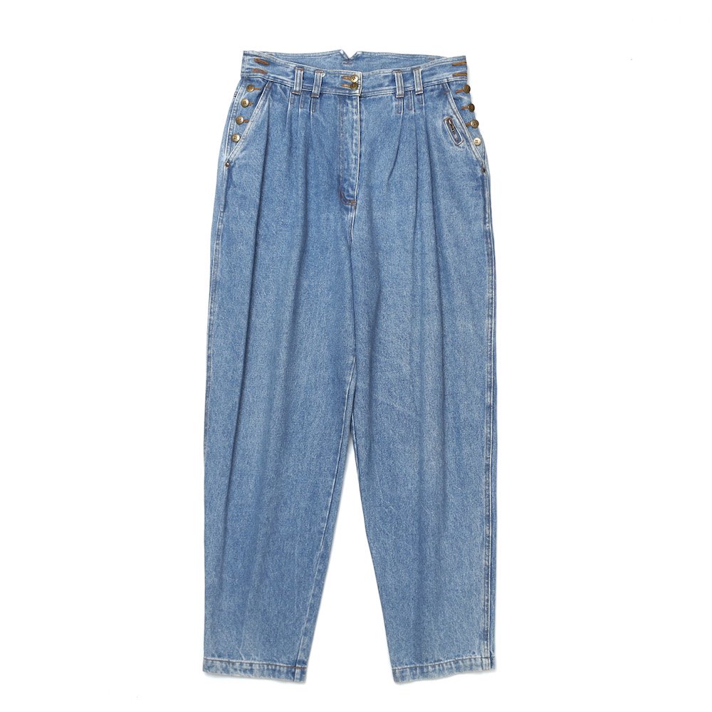 <img class='new_mark_img1' src='https://img.shop-pro.jp/img/new/icons8.gif' style='border:none;display:inline;margin:0px;padding:0px;width:auto;' />Vintage Clothes / 2 Tuck Denim Trousers