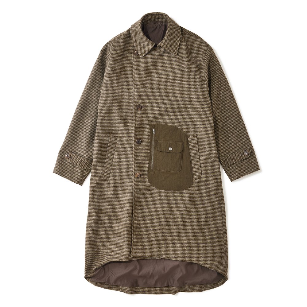 <img class='new_mark_img1' src='https://img.shop-pro.jp/img/new/icons20.gif' style='border:none;display:inline;margin:0px;padding:0px;width:auto;' />The NERDYS / Tweed Trench Riders Coat