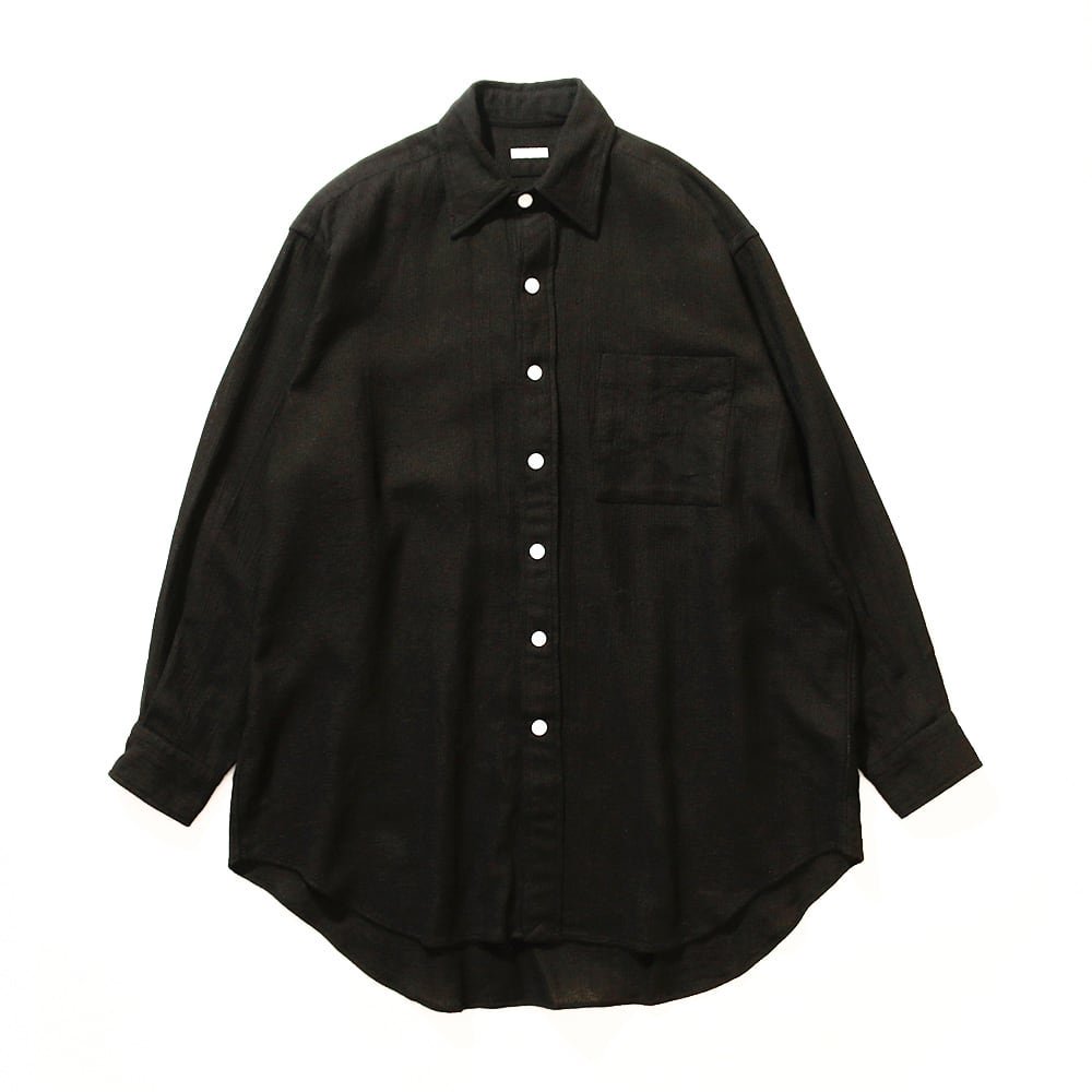 SOWBOW 蒼氓 | Round Bottom RC Shirt - リネン55% コットン45% Black Size 1 -  EFILEVOL(エフィレボル) / THE NERDYS(ザ ナーディーズ) 公式通販 | BIN(ビン)中目黒