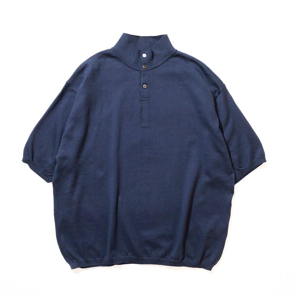 THE NERDYS  ʡǥ / Organic Cotton Stand collar Polo Shirt BIN
