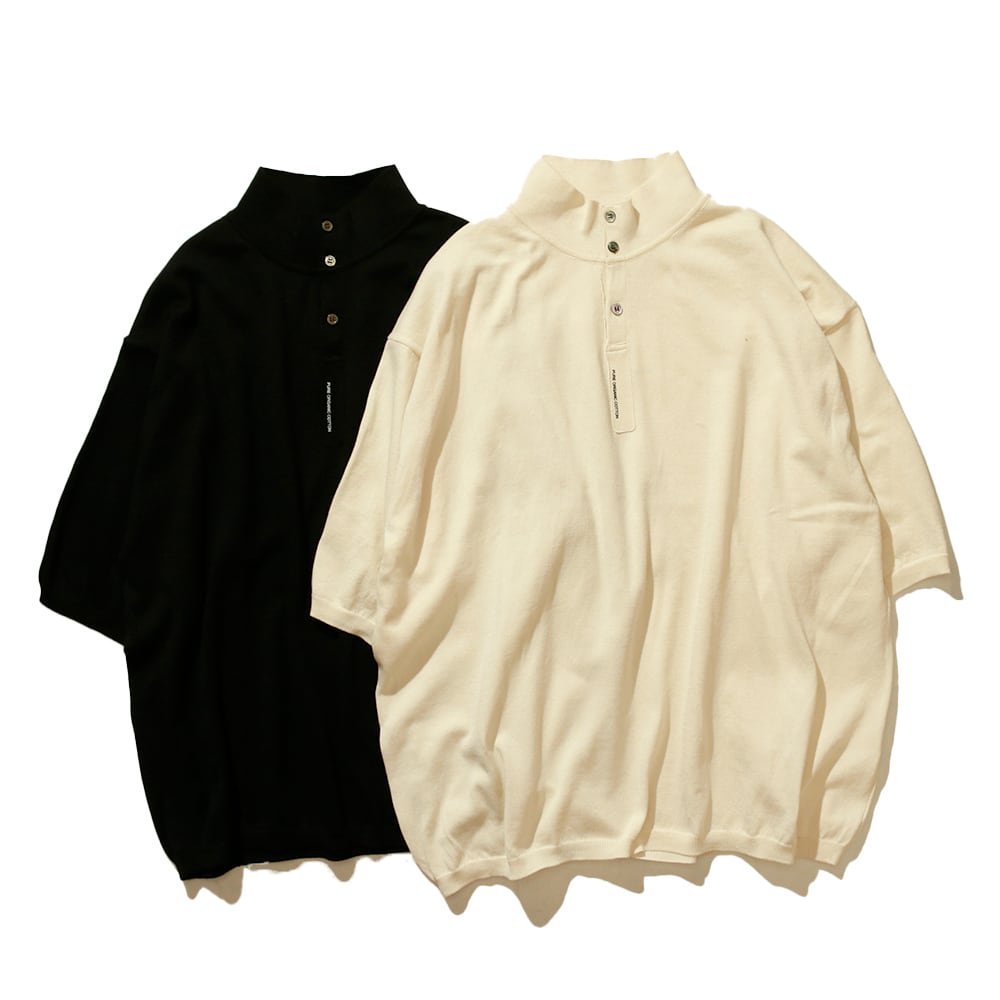 <img class='new_mark_img1' src='https://img.shop-pro.jp/img/new/icons8.gif' style='border:none;display:inline;margin:0px;padding:0px;width:auto;' />THE NERDYS  ʡǥ / Organic Cotton Stand collar Polo Shirt