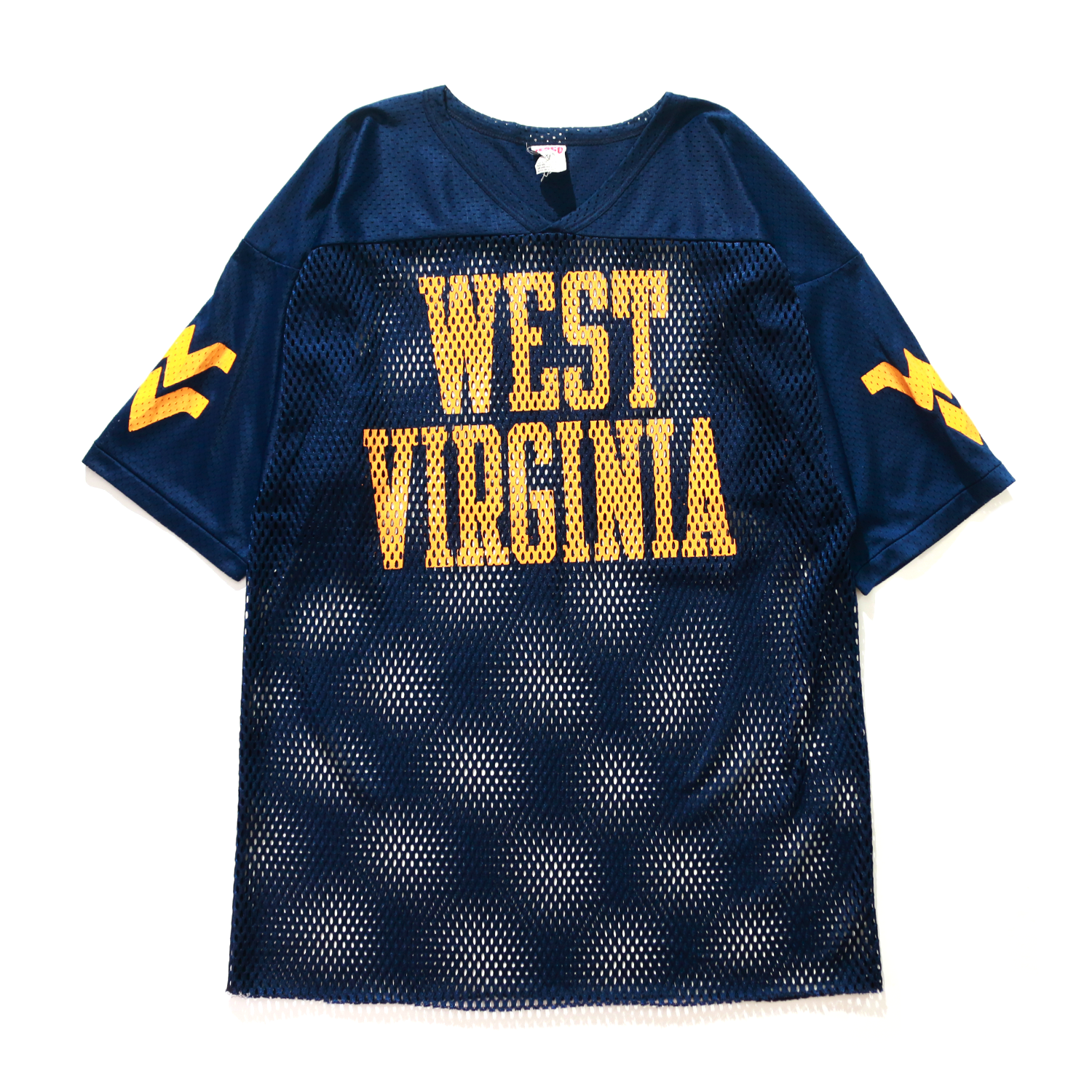 <img class='new_mark_img1' src='https://img.shop-pro.jp/img/new/icons8.gif' style='border:none;display:inline;margin:0px;padding:0px;width:auto;' />Vintage Clothes / 90s WEST VIRGINIA Mesh Football Tee