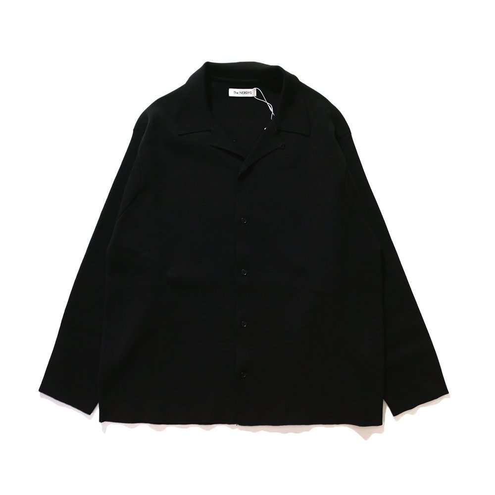 <img class='new_mark_img1' src='https://img.shop-pro.jp/img/new/icons8.gif' style='border:none;display:inline;margin:0px;padding:0px;width:auto;' />THE NERDYS / Open Collar Knit Shirt