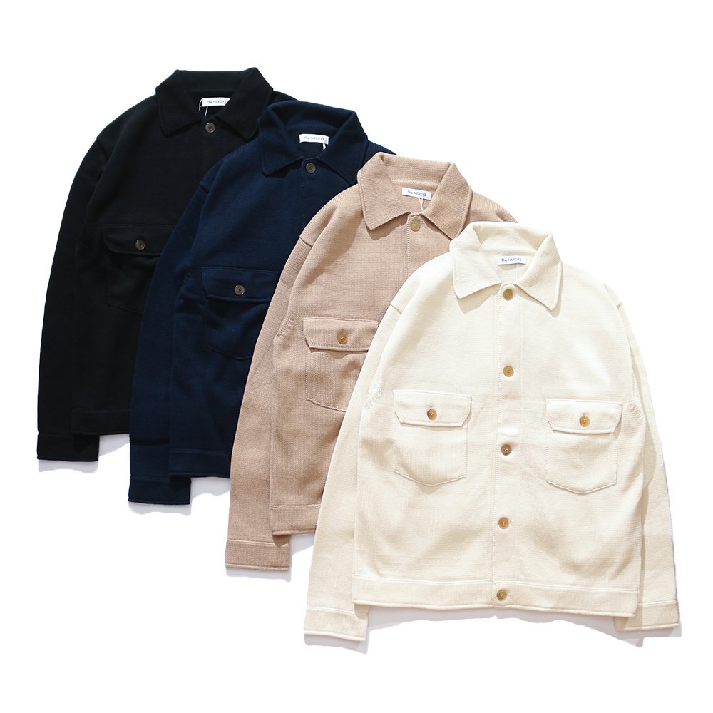 <img class='new_mark_img1' src='https://img.shop-pro.jp/img/new/icons8.gif' style='border:none;display:inline;margin:0px;padding:0px;width:auto;' />THE NERDYS / Cotton Knit Jacket