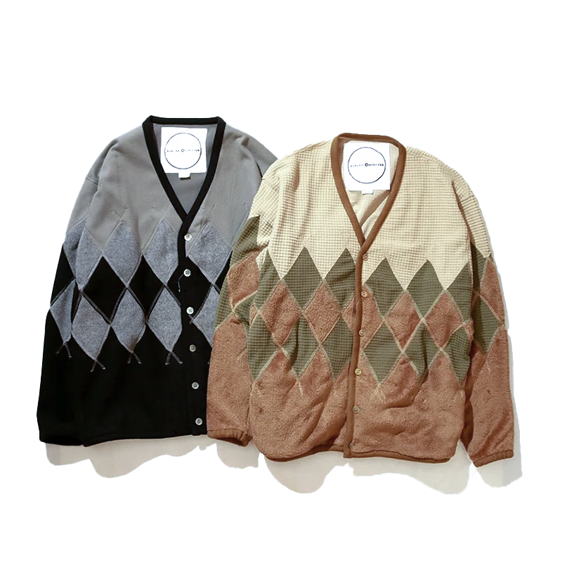 <img class='new_mark_img1' src='https://img.shop-pro.jp/img/new/icons20.gif' style='border:none;display:inline;margin:0px;padding:0px;width:auto;' />BURLAP OUTFITTER / Argyle Fleece Cardigan