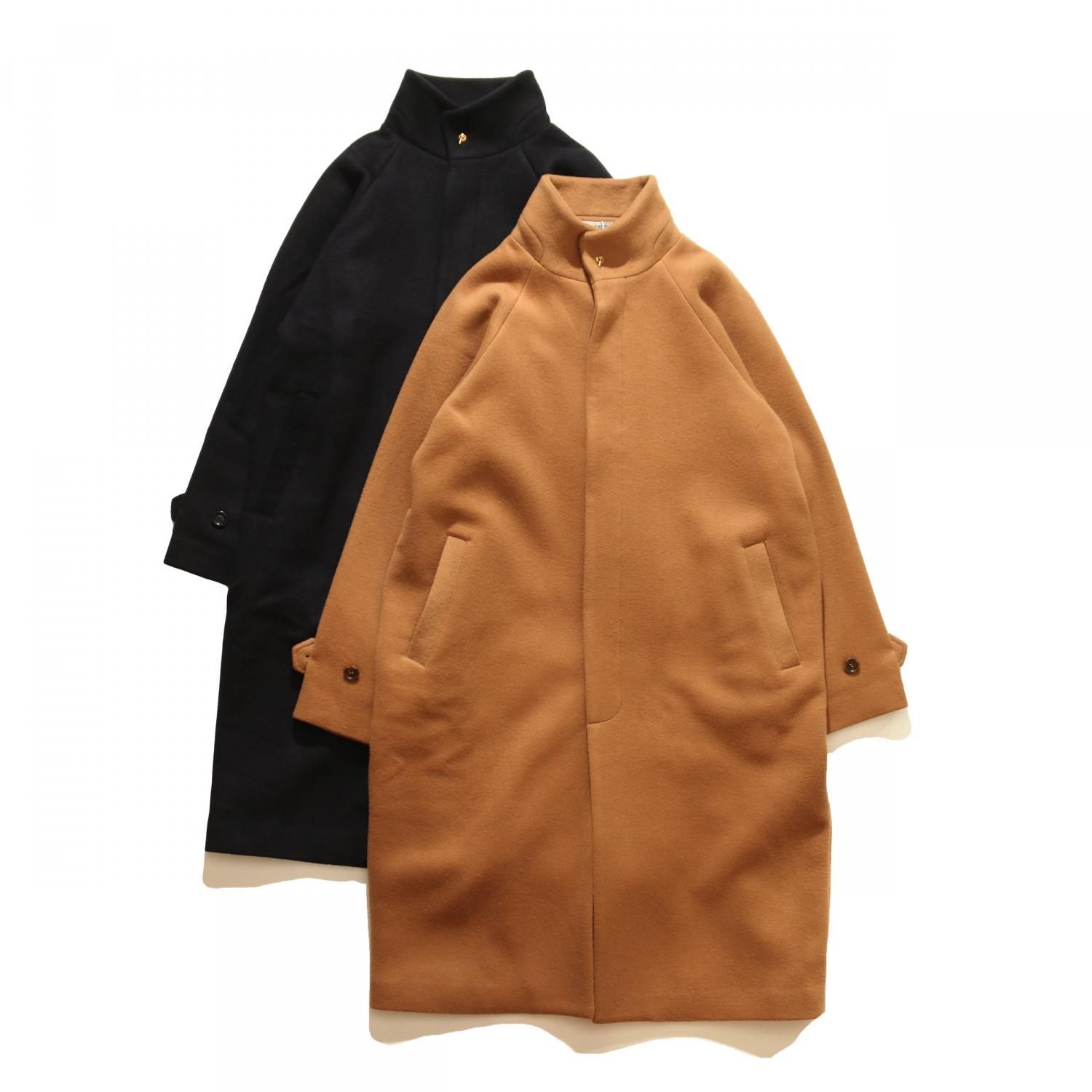 <img class='new_mark_img1' src='https://img.shop-pro.jp/img/new/icons8.gif' style='border:none;display:inline;margin:0px;padding:0px;width:auto;' />THE NERDYS / Stand Neck Melton Coat