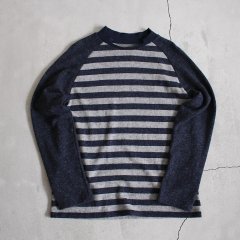 is-ness (ͥ) /ZIGZAG BORDER RAGRAN KNIT (ܡ饰˥å)