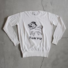 LAMINA(ߥ) / TOKYO Dog Illust Embroidery Knit