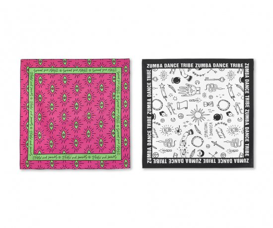 【ZUMBA】ズンバ Zumba Vibes Bandanas 2pk 2020秋1 バンダナ 2枚セット -  ＺＵＭＢＡ【ズンバ】ウェア専門店~family~