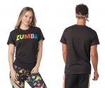 【ZUMBA】ズンバ 男女兼用 Zumba Logo Tee 2021秋3 ズンバロゴTシャツ／ブラック