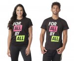 【ZUMBA】ズンバ For All By All Tee 2021冬2 フォーオールバイオールTシャツ／ブラック
