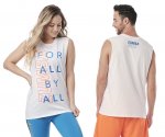 【ZUMBA】ズンバ 男女兼用 Zumba For All By All Muscle Tank 2021冬2  オールミュージカルタンク／ホワイト