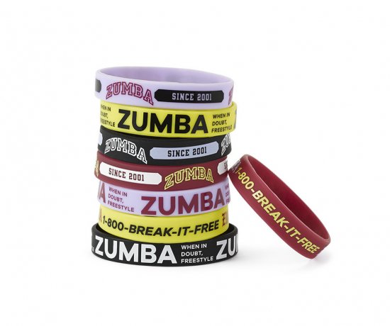 【ZUMBA】ズンバ Zumba Dance Co. Rubber Bracelets 8PK 2022春1 ラバーブレスレット／マルチ -  ＺＵＭＢＡ【ズンバ】ウェア専門店~family~