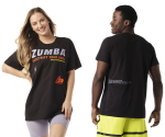 【ZUMBA】ズンバ Zumba Electric Tee 2022夏2 エレクトリックTシャツ／ブラック
