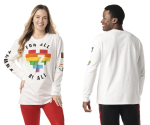 【ZUMBA】ズンバ For All By All Long Sleeve Tee 2022夏2 ロングスリーブTシャツ／ホワイト