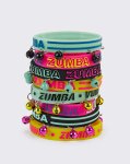 【ZUMBA】ズンバ Zumba Happy Rubber Bracelets with Bells 8PK 2022秋2 ラバーブレスレット＆ベル