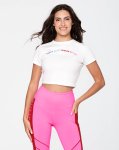 【ZUMBA】ズンバ Zumba Happy Fitted Crop Top 2022秋3 フィットクロップトップ／ホワイト