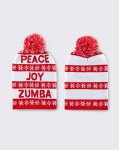 【ZUMBA】ズンバ Peace Joy Zumba Beanie 2022冬1ズンバ帽子 ニット帽 ビーニー／クリスマスサンタ