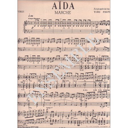 ヴェルディ 《アイーダ行進曲》 - 輸入楽譜（アコーディオン、シャンソン、クラシック、ヨーロッパ）の通販 【アンサンブル・ミュージック】