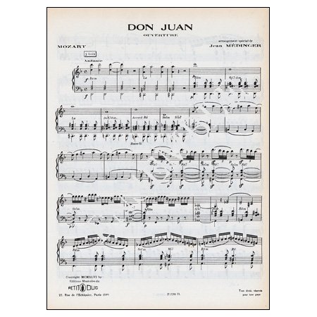 モーツァルト 《ドン・ジョバンニ 序曲》 - 輸入楽譜（アコーディオン 