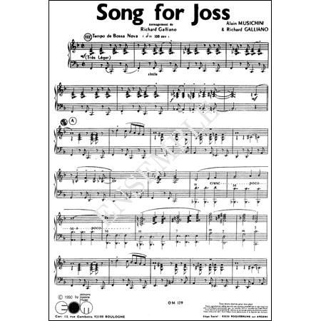 ガリアーノ / ミュジキニ SONG FOR JOSS ソング フォー ジョス