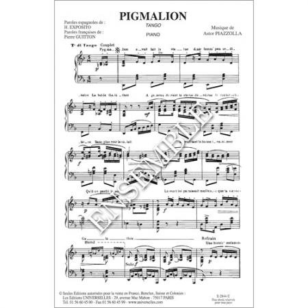 ピアソラ　Adios Nonino / Pigmalion　アディオス・ノニーノ－ピグマリオン　五重奏 -  輸入楽譜（アコーディオン、シャンソン、クラシック、ヨーロッパ）の通販　【アンサンブル・ミュージック】