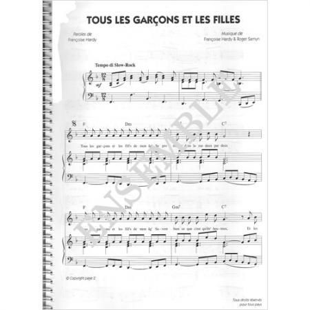 20世紀フランスのシャンソン Vol.1》 楽譜 - 輸入楽譜