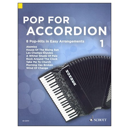 アコーディオンのためのやさしいポップス　Vol.1 - 輸入楽譜（アコーディオン、シャンソン、クラシック、ヨーロッパ）の通販　 【アンサンブル・ミュージック】