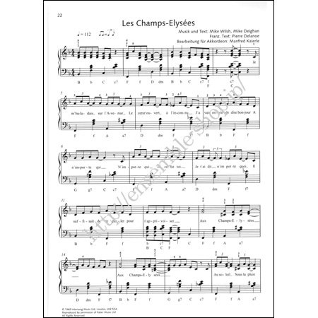 アコーディオンのためのやさしいポップス　Vol.1 - 輸入楽譜（アコーディオン、シャンソン、クラシック、ヨーロッパ）の通販　 【アンサンブル・ミュージック】