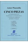 ピアソラ，アストル　Cinco Piezas　５つの小品　Acc.& Orch. スコア