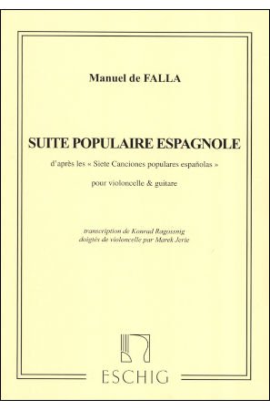 ファリャ，マヌエル・デ　Suite populaire espagnole　スペイン民謡組曲　Gt.Vc. -  輸入楽譜（アコーディオン、シャンソン、クラシック、ヨーロッパ）の通販　【アンサンブル・ミュージック】