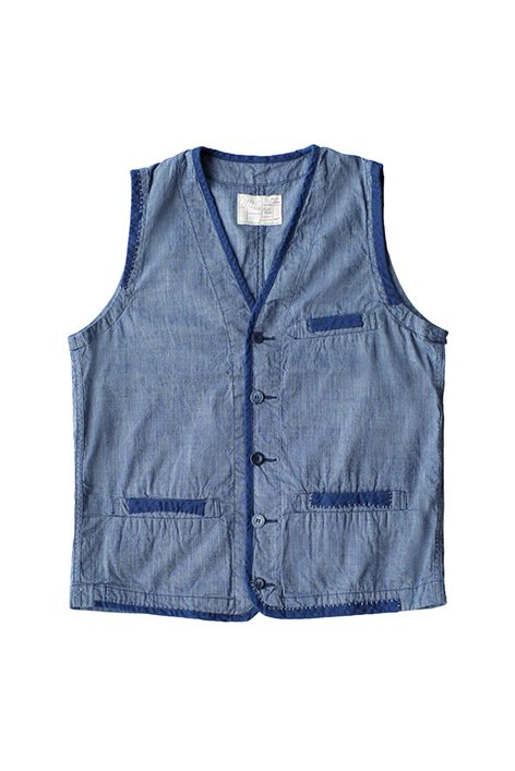 Porter Classic INDIGO STRIPE VEST インディゴ