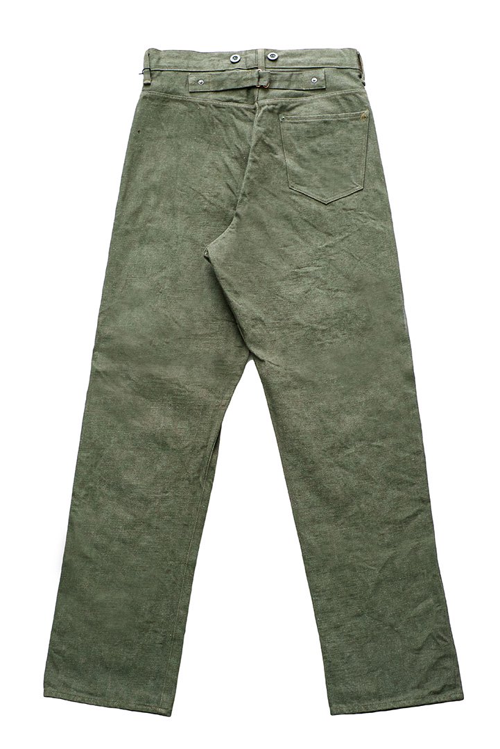 Nigel Cabourn - 4 POCKET JEANS (12oz) - OLIVE - PHAETON