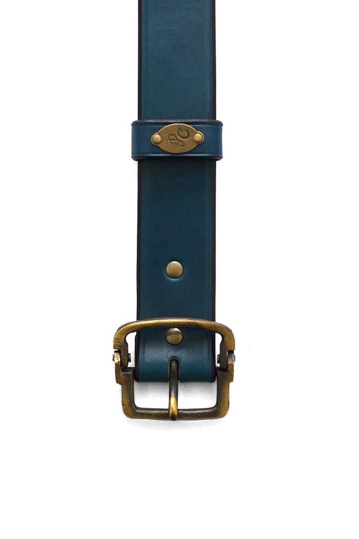 Porter Classic - LEATHER BELT - BLUE ポータークラシック レザー 