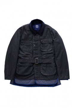 Porter Classic - OILED CANVAS JACKET - NAVY ポータークラシック 
