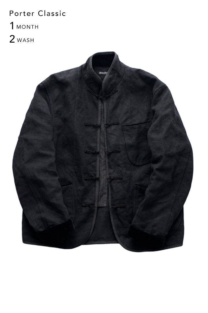 Porter Classic - PC7 CANVAS CHINISE JACKET - BLACK ポーター ...