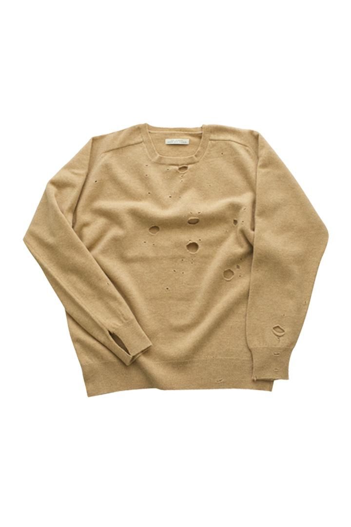 OLD JOE - DISTRESSED RAM WOOL SWEATER