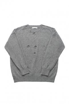 OLD JOE - DISTRESSED RAM WOOL SWEATER
