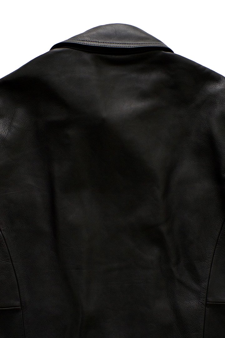 Porter Classic - SHEEP LEATHER DOUBLE JACKET - BLACK - ポーター ...