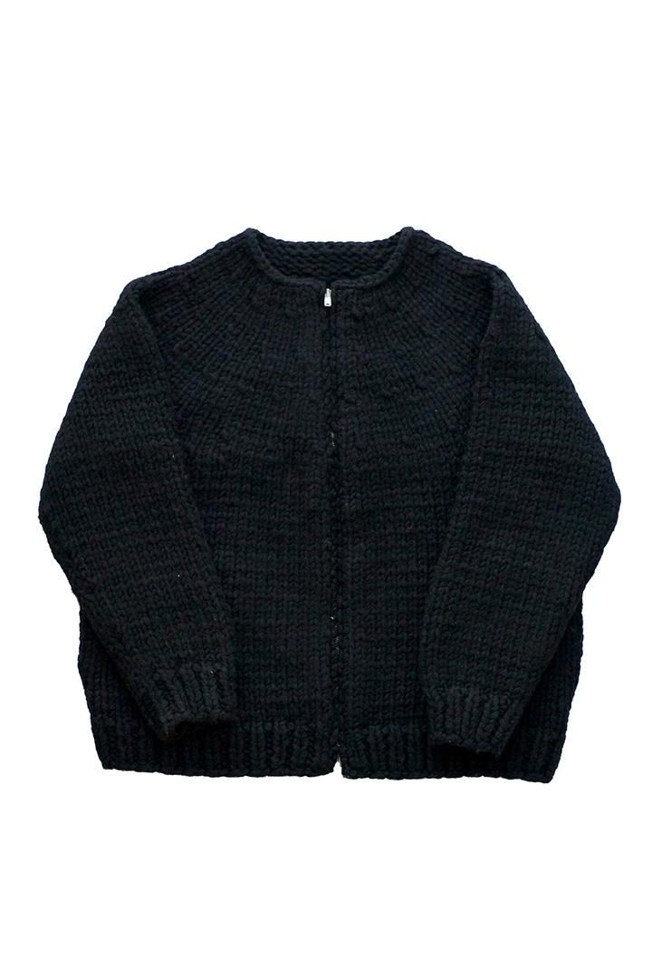 JAPANOLD JOE ROPE YARN COWCHAN ZIP SWEATER - ノーカラージャケット