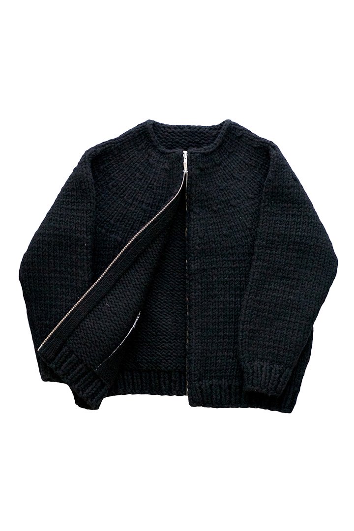 WOOL100%OLD JOE ROPE YARN COWCHAN ZIP SWEATER - ジャケット・アウター