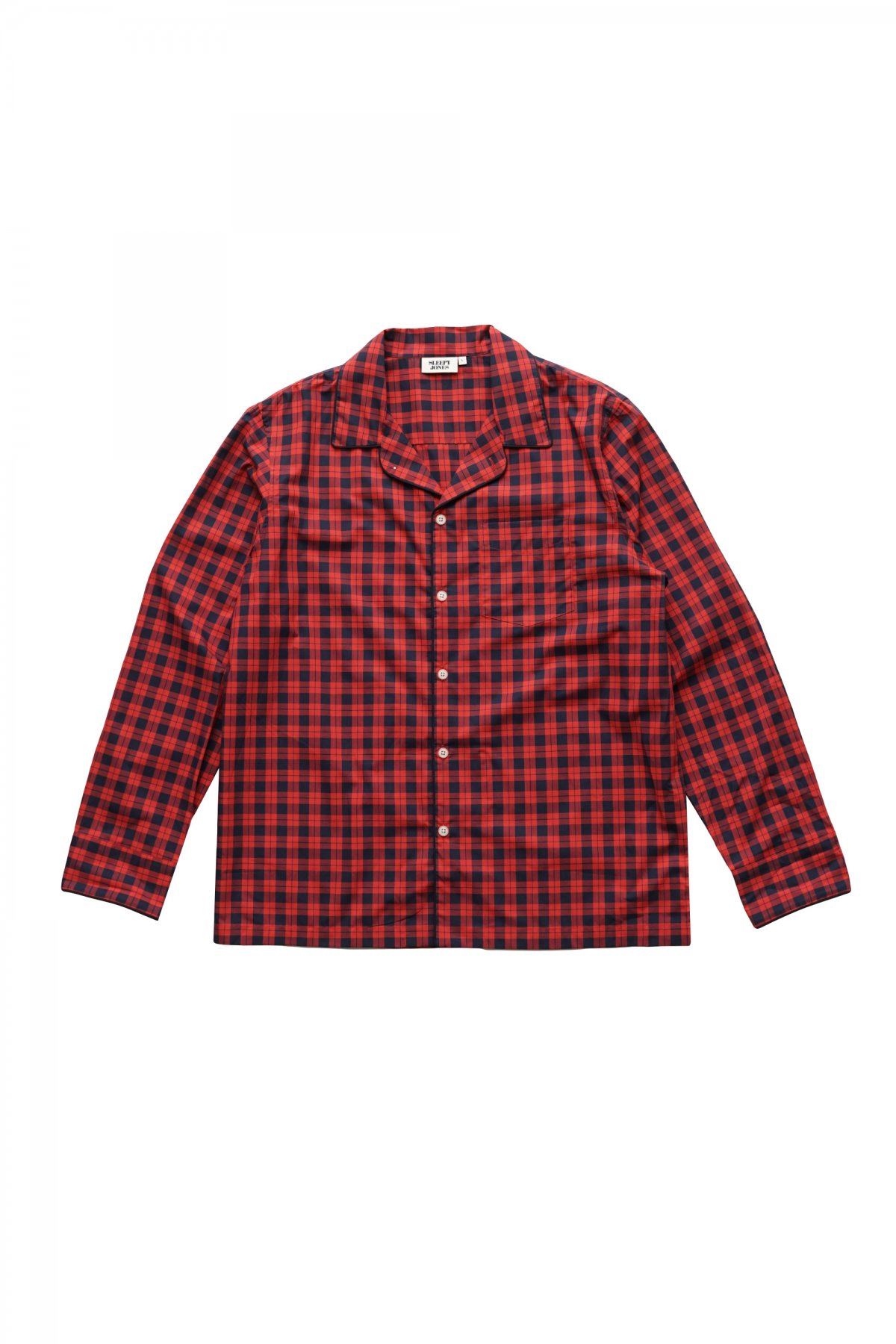 SLEEPY JONES - HENRY PAJAMA SHIRT -END ON END BLUE スリーピー