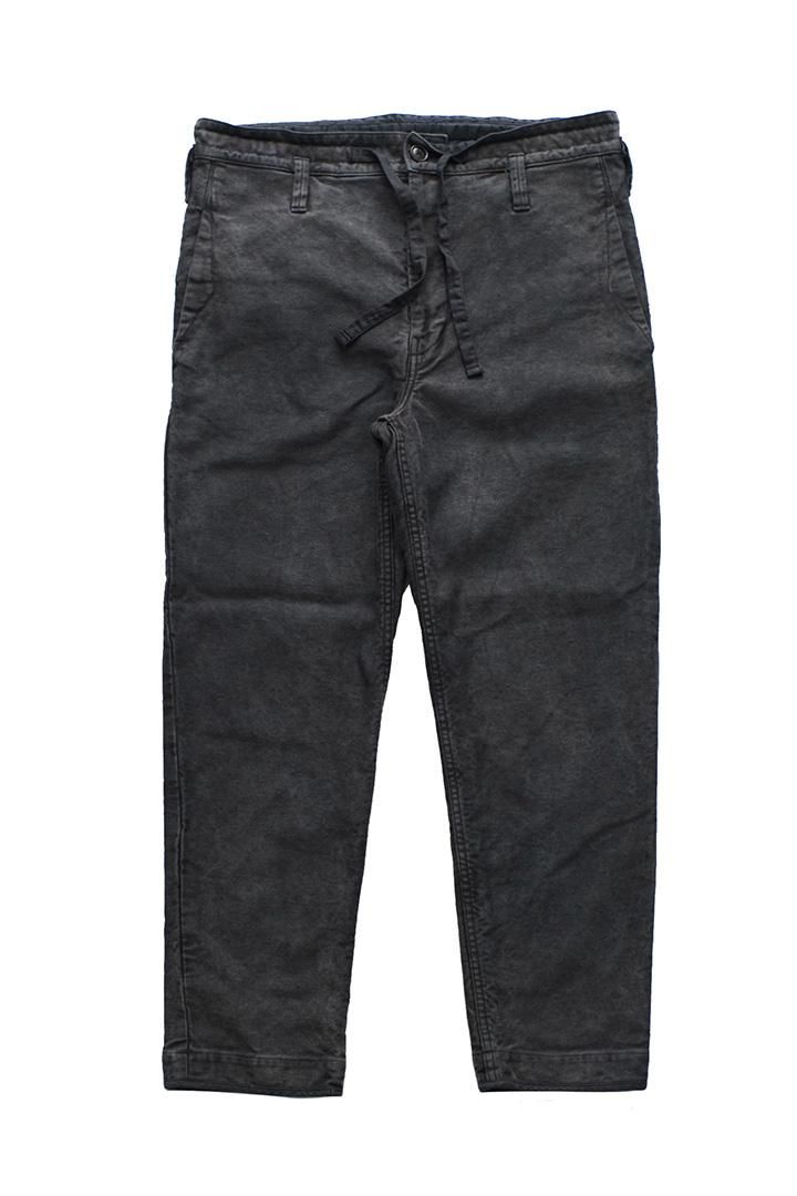 Porter Classic - MOLESKIN PANTS - BLACK ポータークラシック 