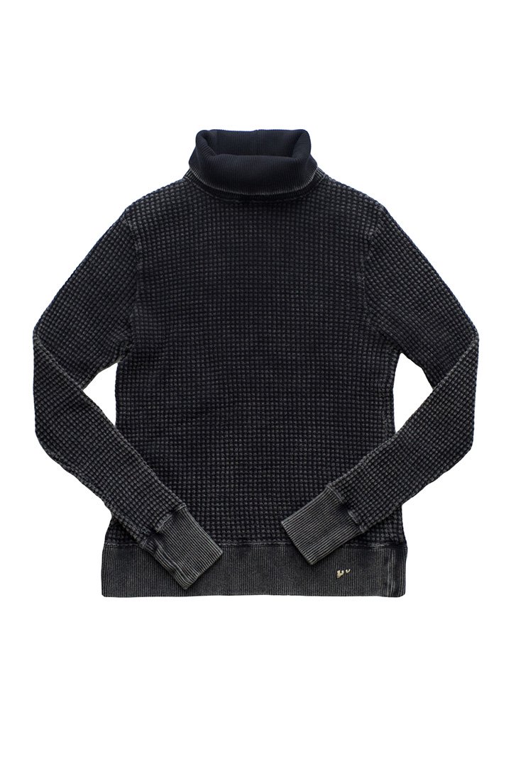 Porter Classic - FRENCH THERMAL TURTLENECK - BLACK ポーター 